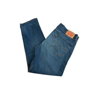 Levi's 502 Tapered Fit Jeans Medium Wash Blue 36x32‎